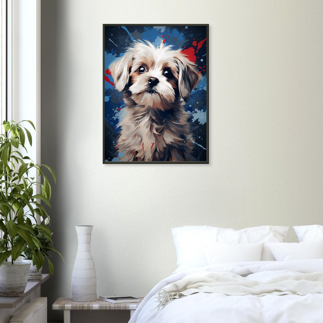 Verspielter Kunstwelpe 30x40 cm / 12x16″ / Poster auf halbmattem Papier