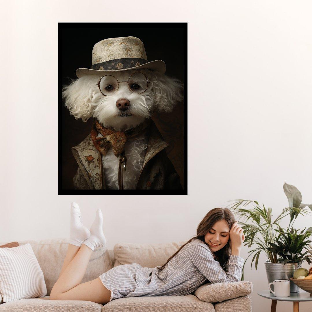 Vintage-Stil Hund 30x40 cm / 12x16″ / Poster auf halbmattem Papier