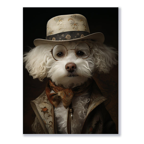 Vintage-Stil Hund 30x40 cm / 12x16″ / Poster auf halbmattem Papier