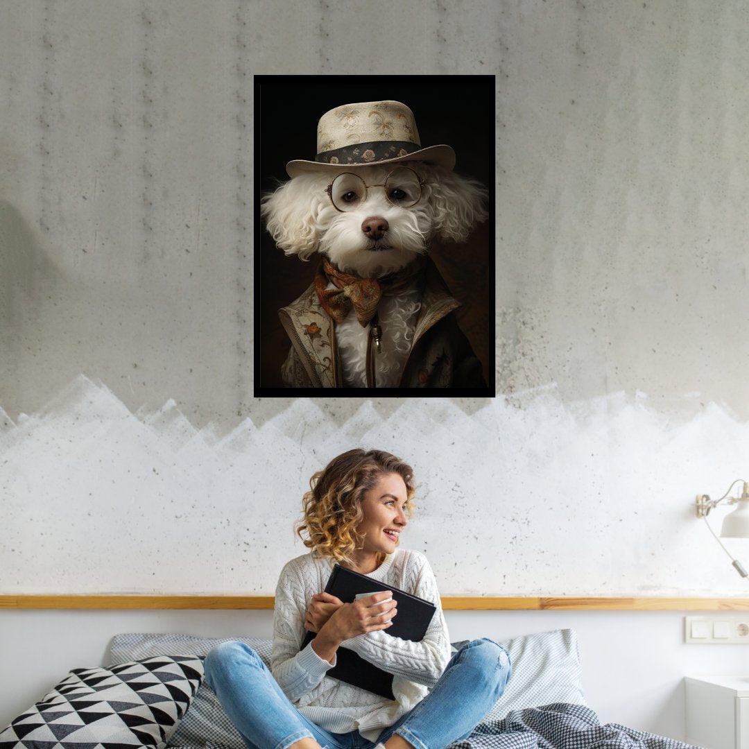 Vintage-Stil Hund 30x40 cm / 12x16″ / Poster auf halbmattem Papier