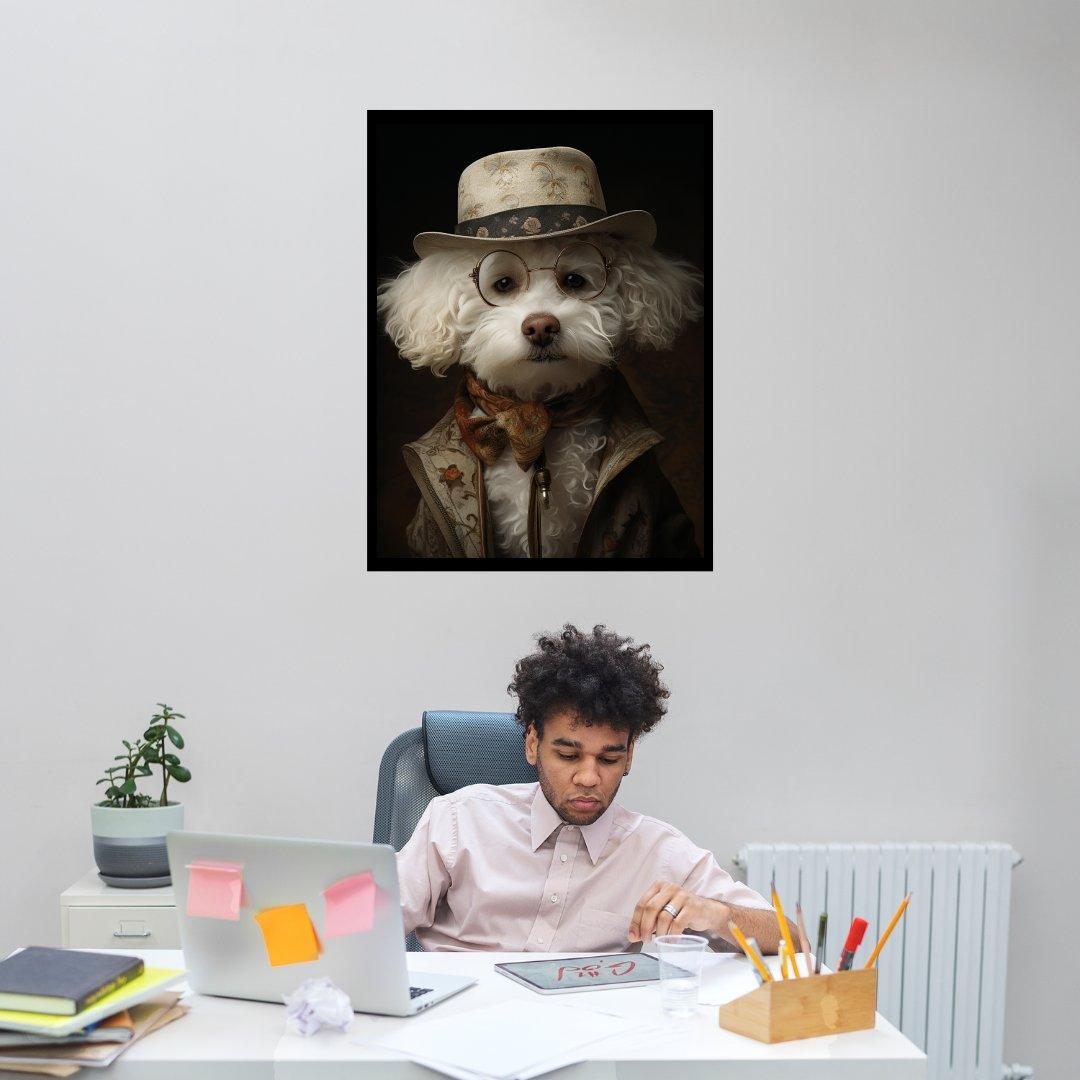 Vintage-Stil Hund 30x40 cm / 12x16″ / Poster auf halbmattem Papier